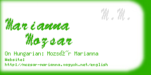 marianna mozsar business card
